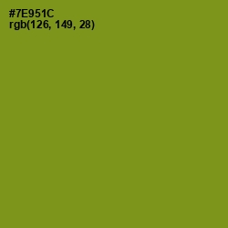 #7E951C - Trendy Green Color Image