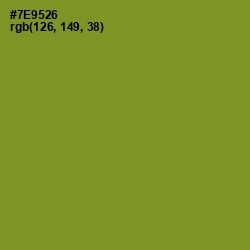 #7E9526 - Wasabi Color Image