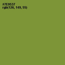 #7E9537 - Wasabi Color Image