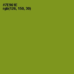 #7E961E - Trendy Green Color Image