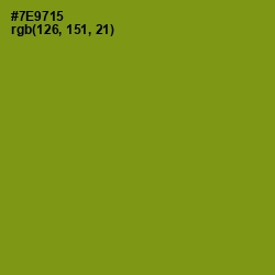 #7E9715 - Trendy Green Color Image