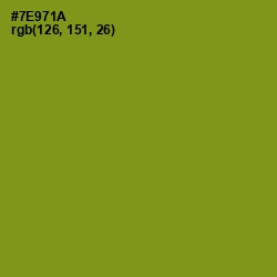 #7E971A - Trendy Green Color Image