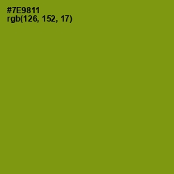 #7E9811 - Trendy Green Color Image