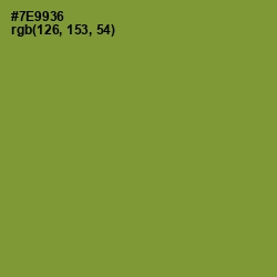 #7E9936 - Wasabi Color Image