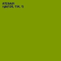 #7E9A01 - Limeade Color Image