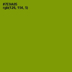 #7E9A05 - Limeade Color Image