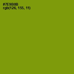 #7E9B0B - Limeade Color Image