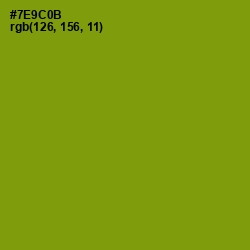 #7E9C0B - Limeade Color Image