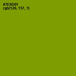 #7E9D01 - Limeade Color Image