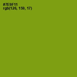#7E9F11 - Limeade Color Image