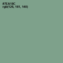 #7EA18C - Bay Leaf Color Image