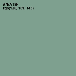 #7EA18F - Bay Leaf Color Image