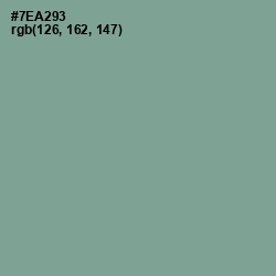 #7EA293 - Sea Nymph Color Image