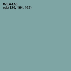 #7EA4A3 - Gumbo Color Image
