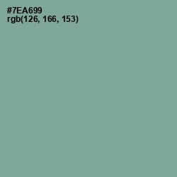 #7EA699 - Sea Nymph Color Image