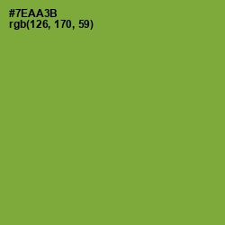 #7EAA3B - Wasabi Color Image