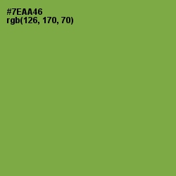 #7EAA46 - Asparagus Color Image