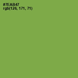 #7EAB47 - Asparagus Color Image