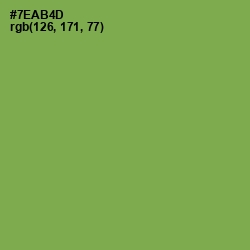 #7EAB4D - Asparagus Color Image
