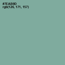 #7EAB9D - Sea Nymph Color Image