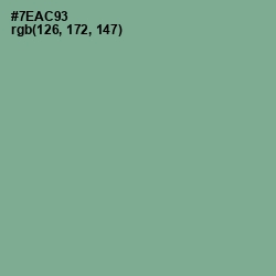 #7EAC93 - Sea Nymph Color Image