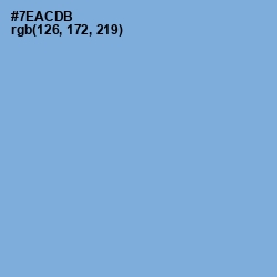 #7EACDB - Cornflower Blue Color Image