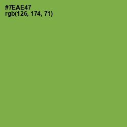 #7EAE47 - Asparagus Color Image