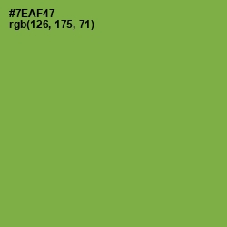 #7EAF47 - Asparagus Color Image