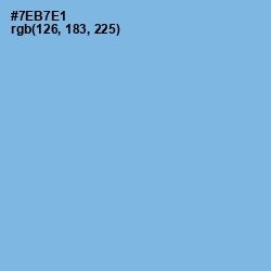 #7EB7E1 - Cornflower Blue Color Image