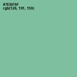 #7EBF9F - Bay Leaf Color Image