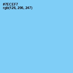 #7ECEF7 - Malibu Color Image