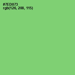 #7ED073 - Pastel Green Color Image