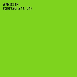 #7ED31F - Chartreuse Color Image