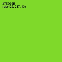 #7ED92B - Chartreuse Color Image