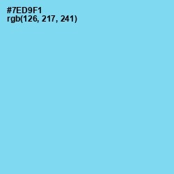 #7ED9F1 - Spray Color Image