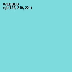 #7EDBDD - Bermuda Color Image