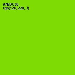 #7EDC03 - Chartreuse Color Image