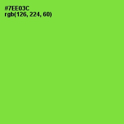 #7EE03C - Chartreuse Color Image
