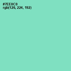 #7EE0C0 - Aquamarine Color Image