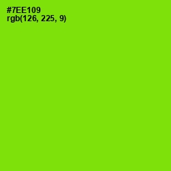#7EE109 - Chartreuse Color Image