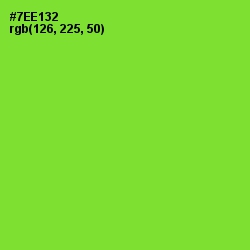#7EE132 - Chartreuse Color Image