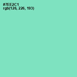 #7EE2C1 - Aquamarine Color Image