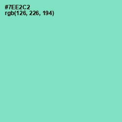 #7EE2C2 - Aquamarine Color Image