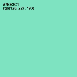 #7EE3C1 - Aquamarine Color Image