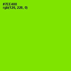 #7EE400 - Chartreuse Color Image