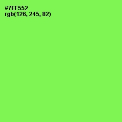 #7EF552 - Screamin' Green Color Image