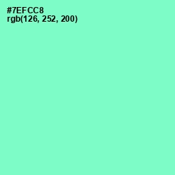 #7EFCC8 - Aquamarine Color Image