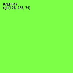 #7EFF47 - Screamin' Green Color Image