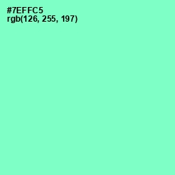 #7EFFC5 - Aquamarine Color Image