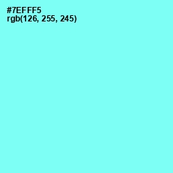 #7EFFF5 - Aquamarine Color Image